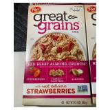 Post Great Grains Red Berry Almond Crunch Cereal (Lot of 4)