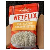 Popcorn Indiana Netflix Cult Classic Cheddar Kettle 6x3oz