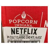 Popcorn Indiana Netflix Cult Classic Cheddar Kettle 6x3oz