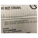 Vistar Real Mayonnaise - 200 Count 9g Pouches - 3 lb 15.5 oz Net WT