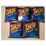 Takis Blue Heat Tortilla Chips (Lot of 5)