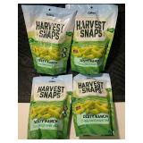 Harvest Snaps Zesty Ranch Crispy Baked Veggie Snacks (Lot of 4)