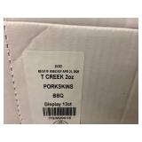 Turkey Creek Bar-B-Que Pork Skins 2oz Display 12ct (Lot of 12)