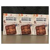 PS Mississippi Mud Brownie Mix 3-Pack - Makes 18 Brownies/Box, 2.25 lb (36 oz)