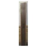 ^HARDWOOD REFLECTIONS Solid Wood Butcher Block Shelf 96 in. WX 12 in. DX 1.5 in. Hin Walnut Stain Hevea UV Finish. Msrp $209.00