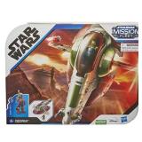 Star Wars Mission Fleet Starship Skirmish, 2.5 Inch Boba Fett Action Figure and Starship Vehicle, Toys for 4 Year Old Boys and Girls and Up MSRP $118.35 (lot of 3)