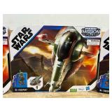 Star Wars Mission Fleet Starship Skirmish, 2.5 Inch Boba Fett Action Figure and Starship Vehicle, Toys for 4 Year Old Boys and Girls and Up MSRP $118.35 (lot of 3)