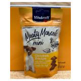 Vitakraft Meaty Morsels Mini Chicken Recipe with Sweet Potato Dog Treat 1.69 oz MSRP $79.68 (lot of 2 boxes, 16 pouches)