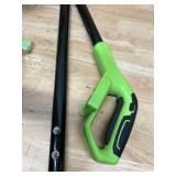 Earthwise, 20V 7.5in. Tiller Cultivator w 2.0Ah Battery, Max. Working Width 7.5 in, Engine Displacement 20 cc, Model# TC70020IT MSRP $97.99 (read description)