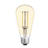 GE 2pk 60W Vintage Style ST19 LED Edison Light Bulbs Amber Glass MSRP $67.96 (lot of 4)