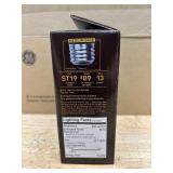 GE 2pk 60W Vintage Style ST19 LED Edison Light Bulbs Amber Glass MSRP $67.96 (lot of 4)