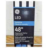 GE Closet & Laundry Tube Light Bulbs, T12 Fluorescent Light Bulb, 30 Watt, 24 Inches, G13 Base, Warm White MSRP $38.77 (6 pack)