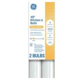 GE Fluorescent Tube Light Bulbs, 32 Watt, Warm White, 48in, T8 Bulb, G13 Base, 2pk MSRP $64.92 (lot of 6)