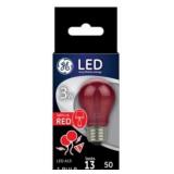 GE Lighting 93116635 LED Party Light Bulb, A15, Red and Green Soft White, 100 Lumens, 3-Watt MSRP $ 119.92 (lot of 8)