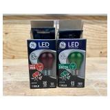 GE Lighting 93116635 LED Party Light Bulb, A15, Red and Green Soft White, 100 Lumens, 3-Watt MSRP $ 119.92 (lot of 8)