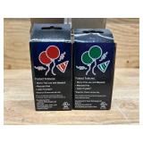 GE Lighting 93116635 LED Party Light Bulb, A15, Red and Green Soft White, 100 Lumens, 3-Watt MSRP $ 119.92 (lot of 8)
