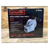 Ultra-Tow Single-Speed Hand Winch, 1600-Lb. Load Capacity