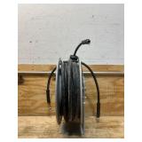 Klutch Auto-Rewind Air Hose Reel with 3/8in. x 50ft. Rubber Hose, 300 PSI