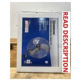 Strongway 20in. Oscillating Wall-Mount Fan, 3600 CFM, 3 Speeds
