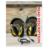 Klutch Hearing Protection Earmuffs with 25dB NRR, Wireless Connectivity and AM/FM Msrp $99.98