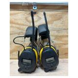 Klutch Hearing Protection Earmuffs with 25dB NRR, Wireless Connectivity and AM/FM Msrp $99.98