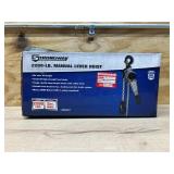 Strongway Mini Lever Chain Hoist, 1100-Lb. Capacity, 5ft. Lift Msrp $129.99