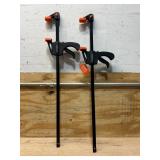 Ironton 24in. Ratcheting Bar Clamp/Spreader, 490-Lb. Clamping Pressure, 23.6in. Opening lot of 2