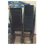 dark green chairs