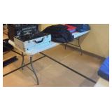 White folding table only