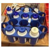 drink carriers with water bottles