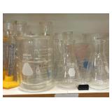 miscellaneous flasks and beakers