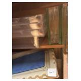 taxidermy items and tray