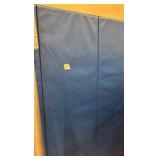 Blue wall mat