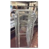 rolling bakers rack with cover