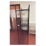 wire racking with one basket shelf