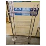 five tier rack on wheels