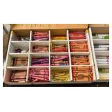 crayons markers