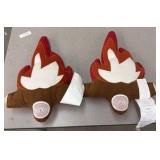 two fire pillows