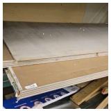sheets of drywall