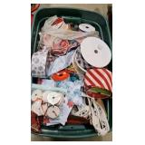 holiday ribbon and streamers