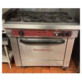 South Bend gas six burner oven