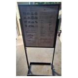 double-sided sign