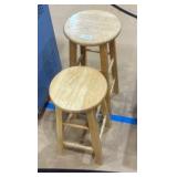 wooden stools
