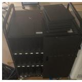 Black charging station