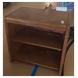 wooden bookshelf
