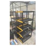 heavy-duty plastic greenhouse shelving units.