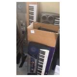Lot of electronic key boards