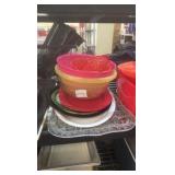 miscellaneous bowls and serving trays