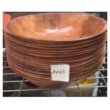 vintage wood salad bowl