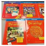 level 1 Spanish testing programs, lesson planner, and books